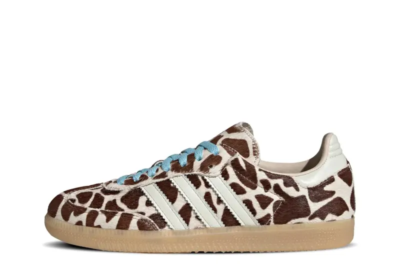 adidas Samba OG Cow Print Crystal Linen (KI6669)