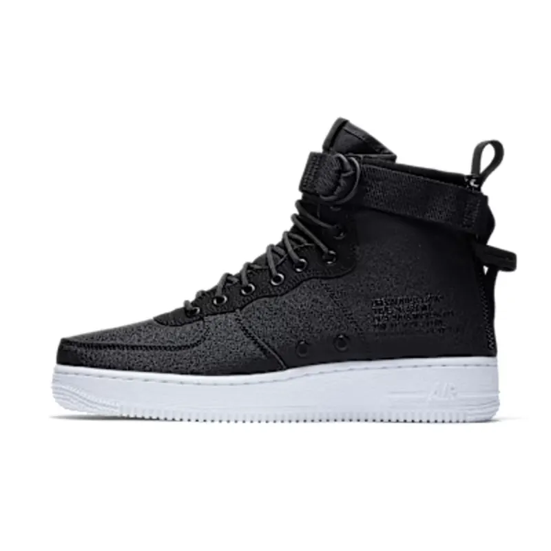 Nike Sf Af1 Mid Black Anthracite-White | 917753-006