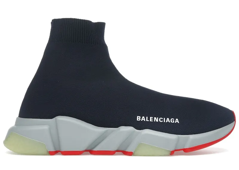 Balenciaga Speed Trainer Navy Red | 530455W05G04102