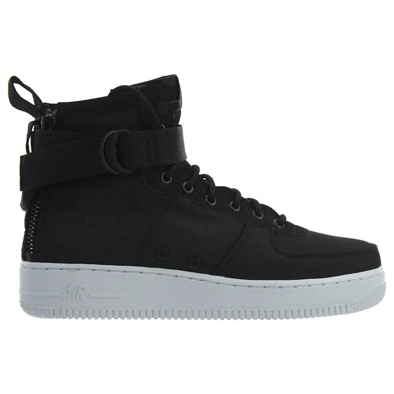 Nike Sf Af1 Mid Black Anthracite-White | 917753-006