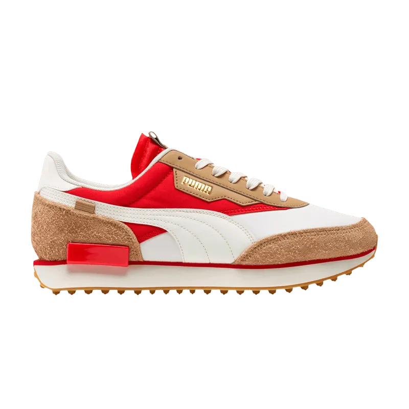 Puma Future Rider Game On White Pebble Red “White/Red” | 371320-02