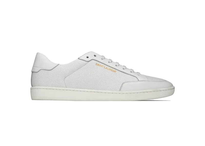 Saint Laurent Court Classic SL/10 Perforated White | 6032231JZ109030