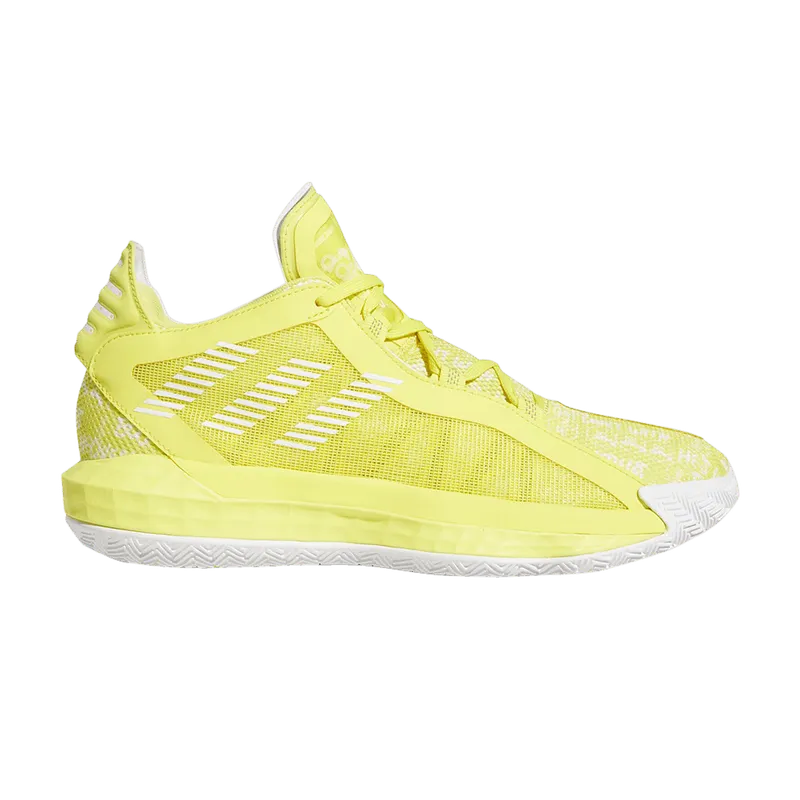 adidas Dame 6 Shock Yellow White | FU6810