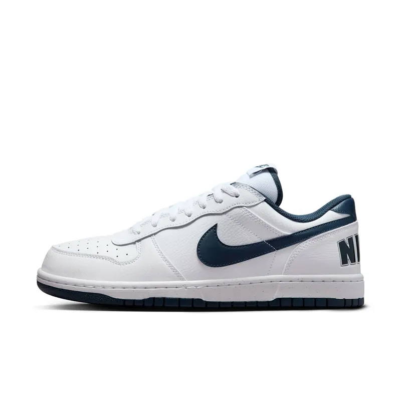 Nike Big Nike Low White/Midnight Navy | 355152-140