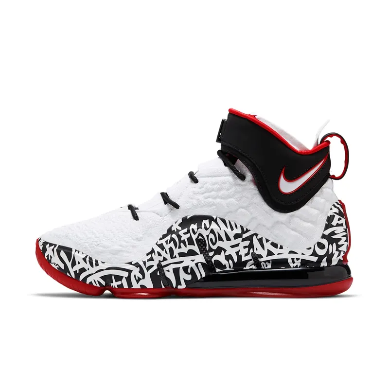 Nike LeBron 17 ‘LeBron 4 Graffiti’ White/University Red/Black | CT6047-100