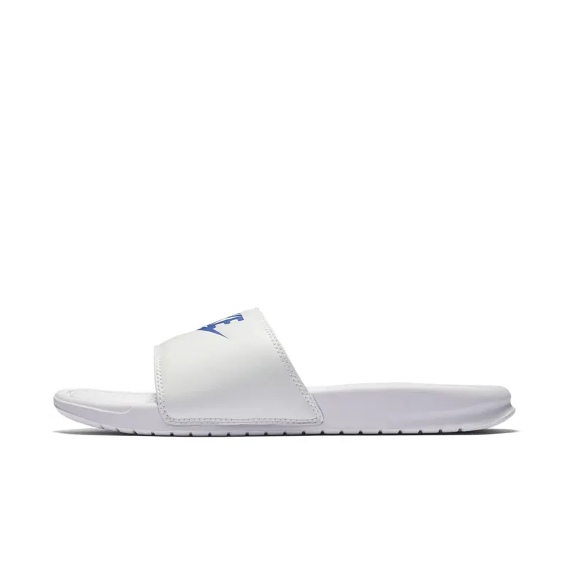 Nike Benassi Just Do It Sandal White / Varsity Royal / White | 343880-102