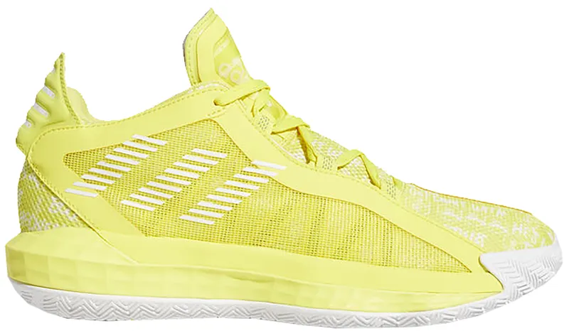 adidas Dame 6 Shock Yellow White | FU6810