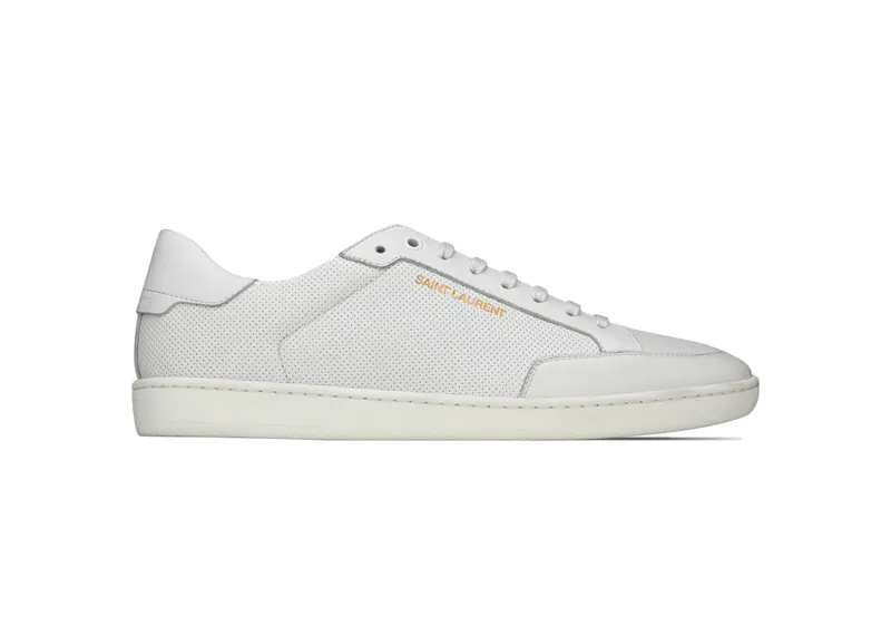 Saint Laurent Court Classic SL/10 Perforated White | 6032231JZ109030