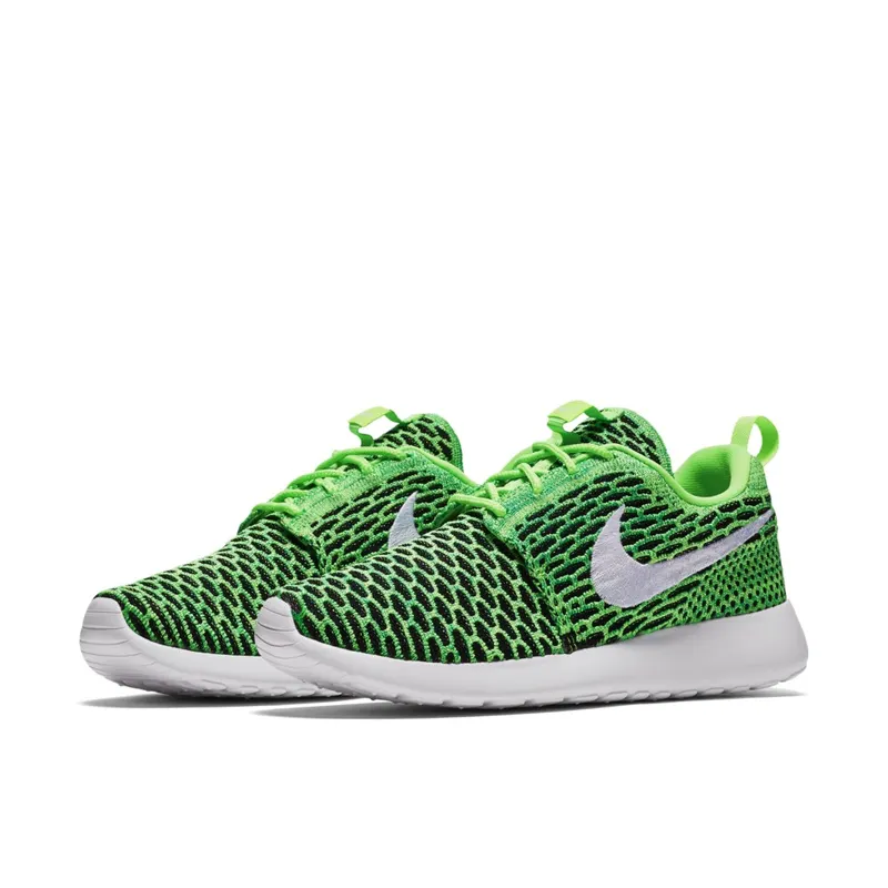 Nike Roshe One Flyknit Voltage Green White-Lucide Green “Voltage Green/White/Green” | 704927-305
