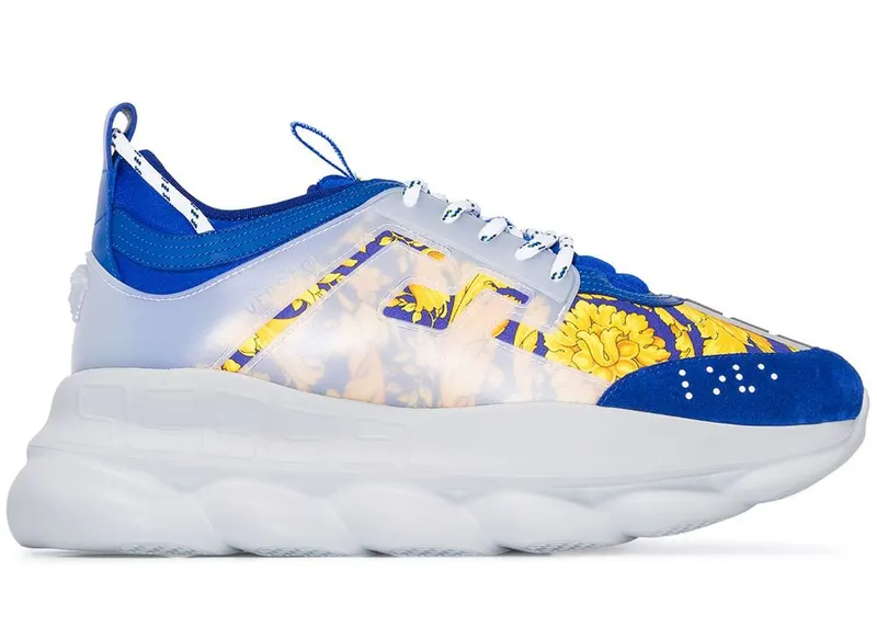 Versace Baroque Chain Reaction Bluette Gold | DSU7071ED31TG