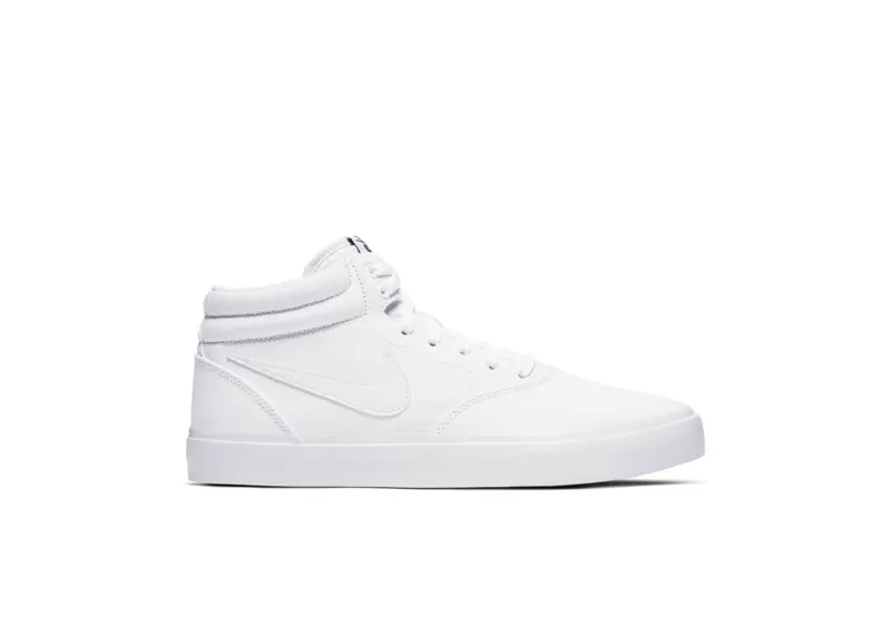Nike SB Charge Mid Canvas Triple White “Canvas/White” | CN5264-100