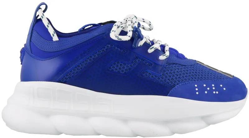 Versace Chain Reaction Blue Mesh Rubber Suede | DSU7071E D7CTG K7B
