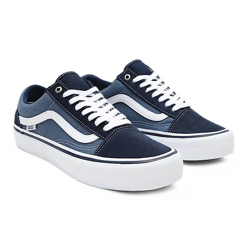 Vans Old Skool Pro ‘Navy’ Navy/White “Navy/Navy/White/Canvas” | VN000ZD40NS