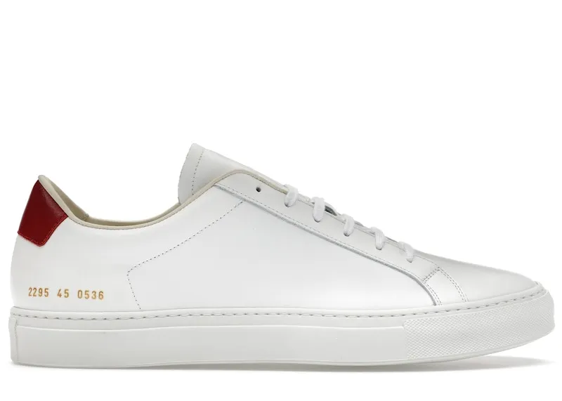 Common Projects Achilles Retro White Red | 2257 XX 0536