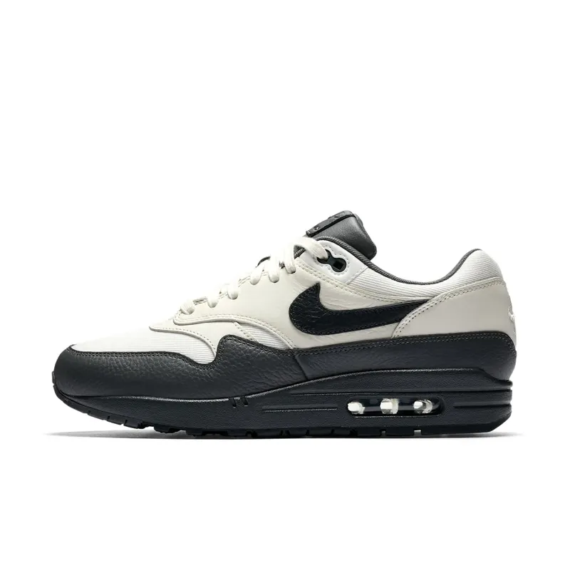 Nike Air Max 1 Premium PRM Sail/Dark Obsidian-Dark Grey | 875844-100