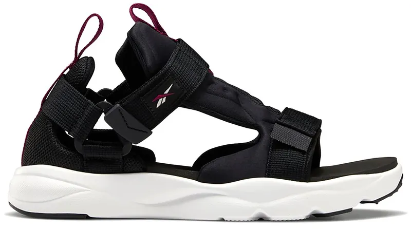 Reebok Furylite Sandal Black White Blaze Berry Black/White-Blaze Berry “Black/White/Black/White” | FU9295