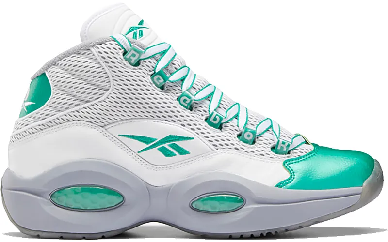 Reebok Question Mid Philadelphia Eagles White/Court Green-Cool Shadow | FZ3993