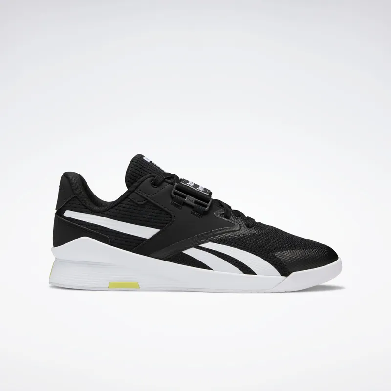 Reebok Lifter PR II Schoenen Black / White / Chartreuse | FU9444