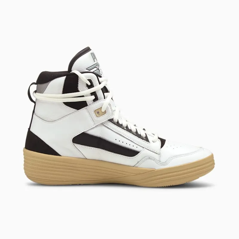 Puma x KUZMA Clyde All-Pro Mid basketbalschoenen Wit/Beige | 194836-01