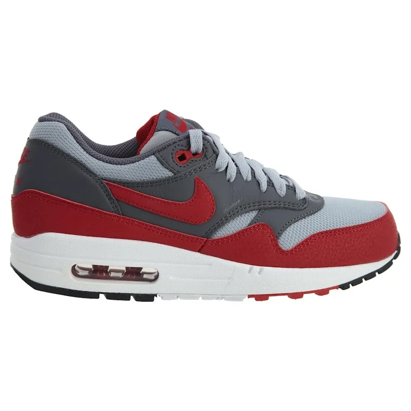 Nike Air Max1 Essential Wolf Grey/Gym Red-Dark Grey | 537383-062