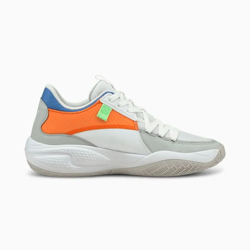 Puma Court Rider Twofold basketbalschoenen Wit/Blauw | 195658-01