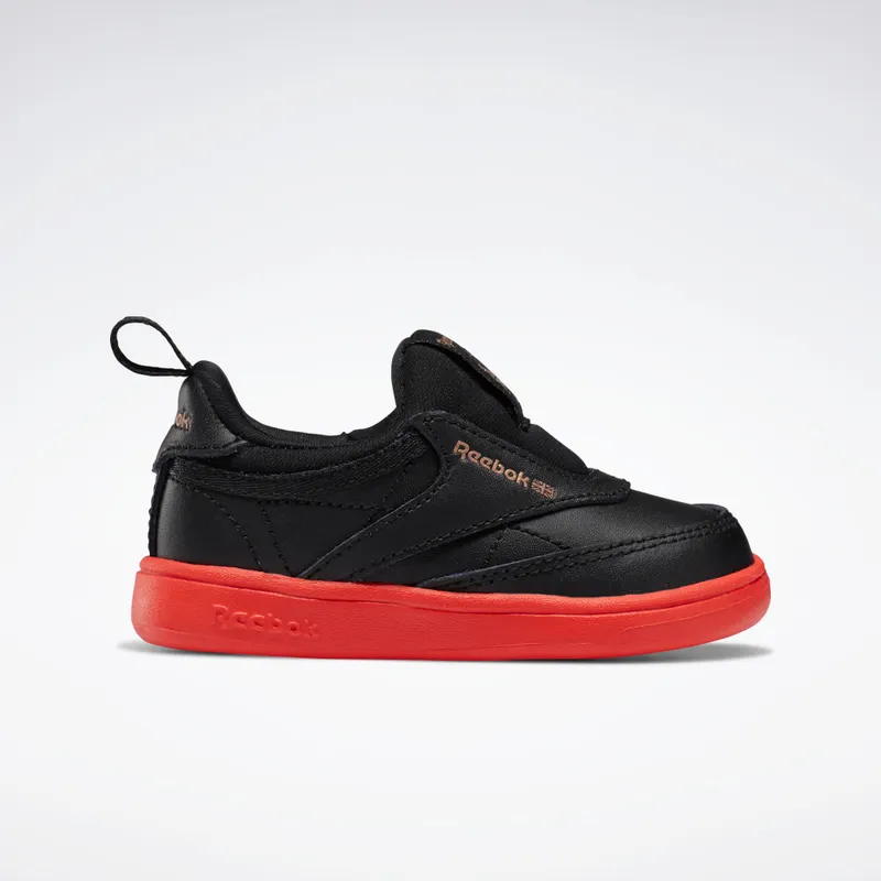 Reebok Club C Cardi B Slip-On III Schoenen Core Black / Vector Red / Rose Gold | H05404