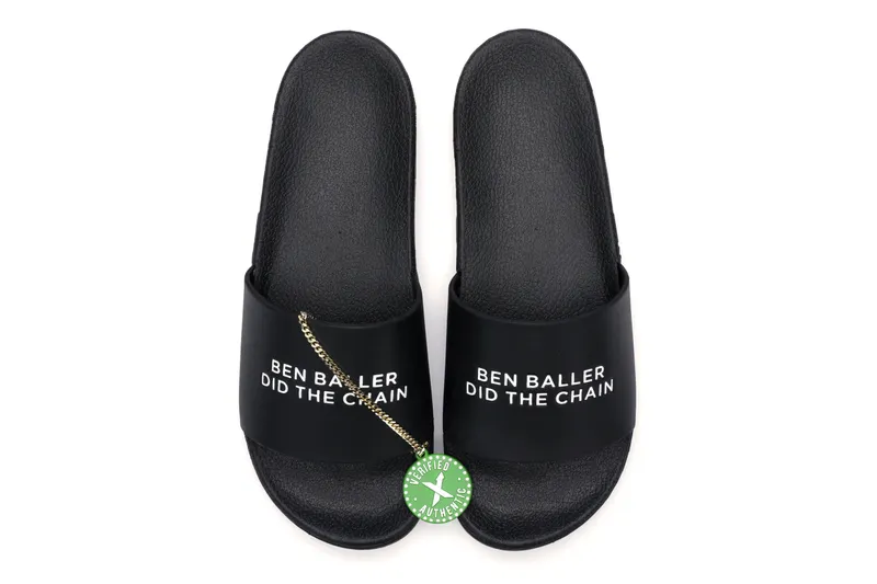 Straye “Ben Baller Did The Chain” Slide Black | SZM-8444