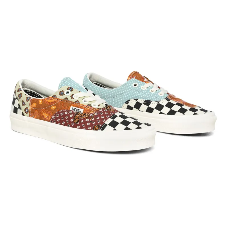 Vans Era ‘Tiger Patchwork’ Black/True White “Black/True White/Canvas/Canvas” | VN0A4U391IO