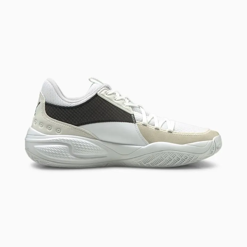Puma Court Rider Summer Days basketbalschoenen Wit/Roze | 195662-02