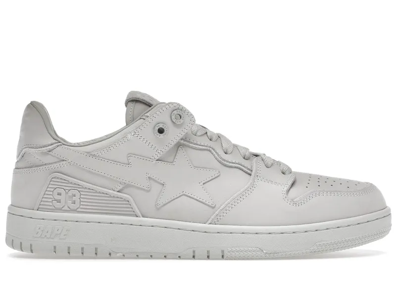A Bathing Ape Bape SK8 Sta Triple White | 1H80-291-009
