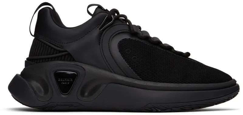 Balmain Black B-Runner Sneakers | XM1VI261LSSH