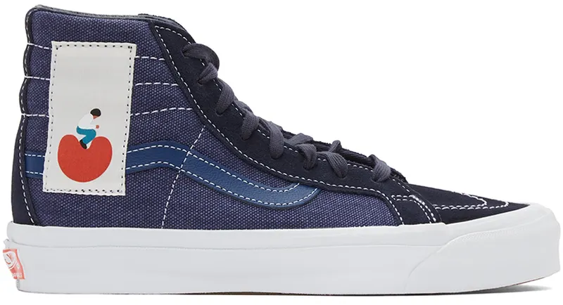 Vans Navy Geoff McFetridge Edition OG Sk8-Hi LX Sneakers | VN0A4BVB92O