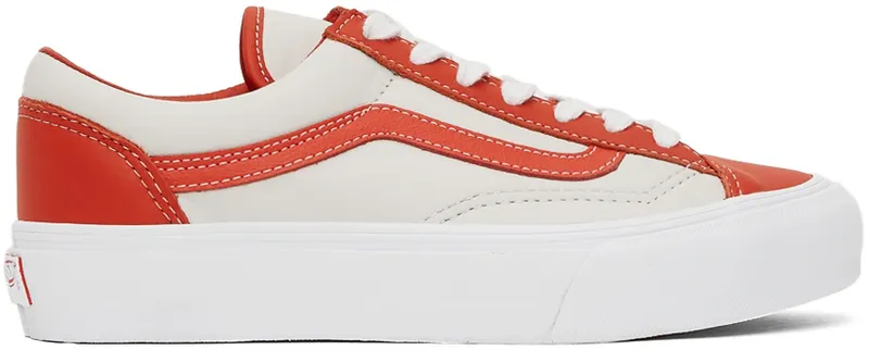 Vans Orange & White Style 36 VLT LX Sneakers “Orange/White” | VN0A5FC3A1I
