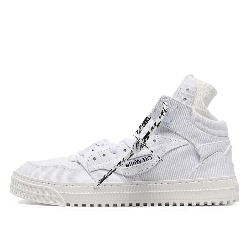 Off-White Off-Court High Top Sneakers White Black “Off White/White/Black” | OMIA065R21FAB0010101