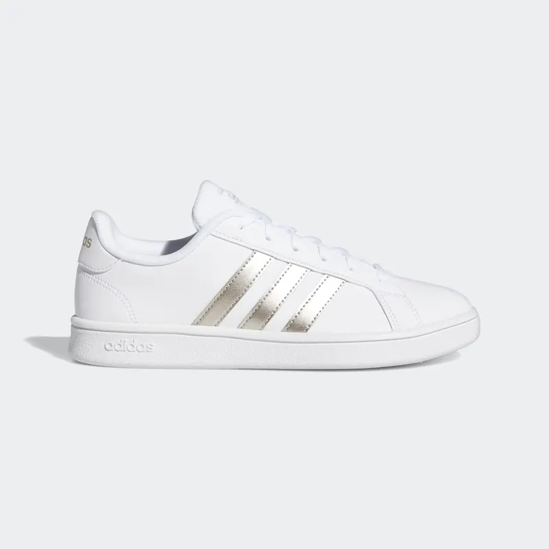 adidas Grand Court Base Cloud White / Platinum Metallic / Cloud White | EE7874