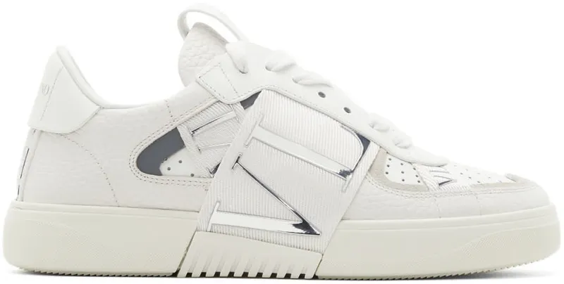 Valentino Garavani White ‘VLTN’ Band Low Sneakers | WW2S0V66KIG
