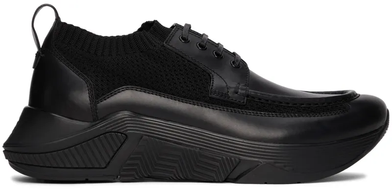 Giorgio Armani Black Paneled Chunky Sneakers | X2X149 XM963
