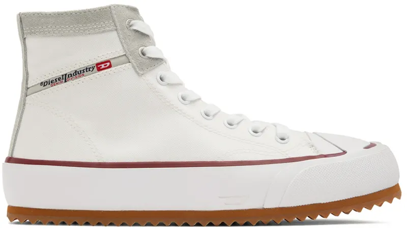 Diesel White S-Principia High-Top Sneakers | Y02740P4083