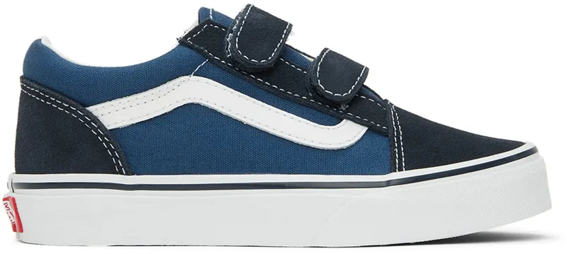 Vans Kids Navy Old Skool V Little Kids Sneakers | VN000VHENWD1