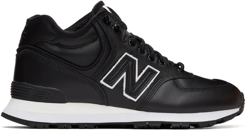 Junya Watanabe Black New Balance Edition ‘eYe’ 574 Leather Sneakers | WH-K191-1