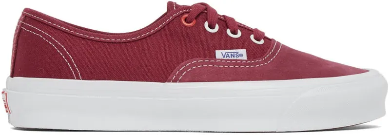 Vans Red Ray Barbee Edition OG Authentic LX Sneakers | VN0A4BV991Y