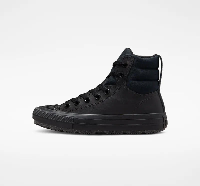 Converse Chuck Taylor All Star Berkshire Boot Leather Zwart/zwart/iron Grey | A01523C