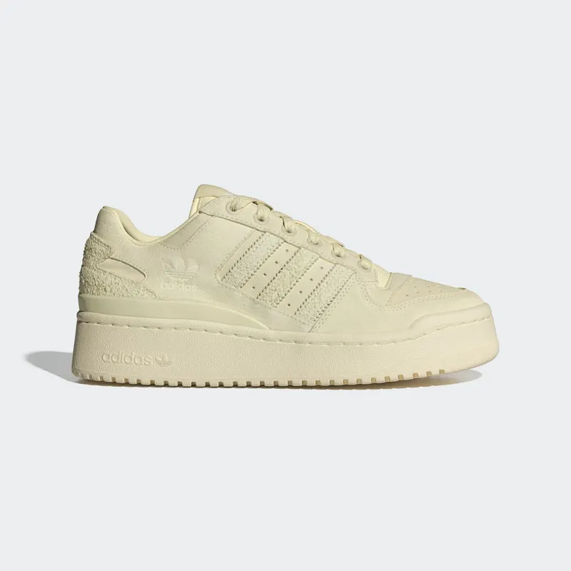 adidas Forum Bold Stripes Shoes Yellow / White / Cloud White | ID3154