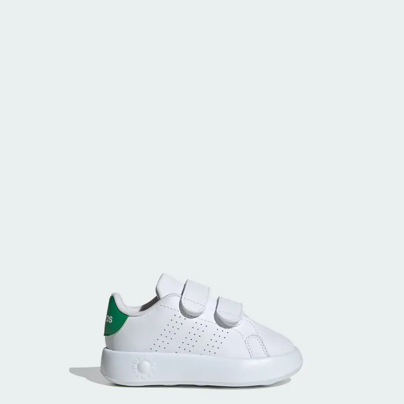 adidas Advantage Kids Cloud White / Cloud White / Green | ID5286