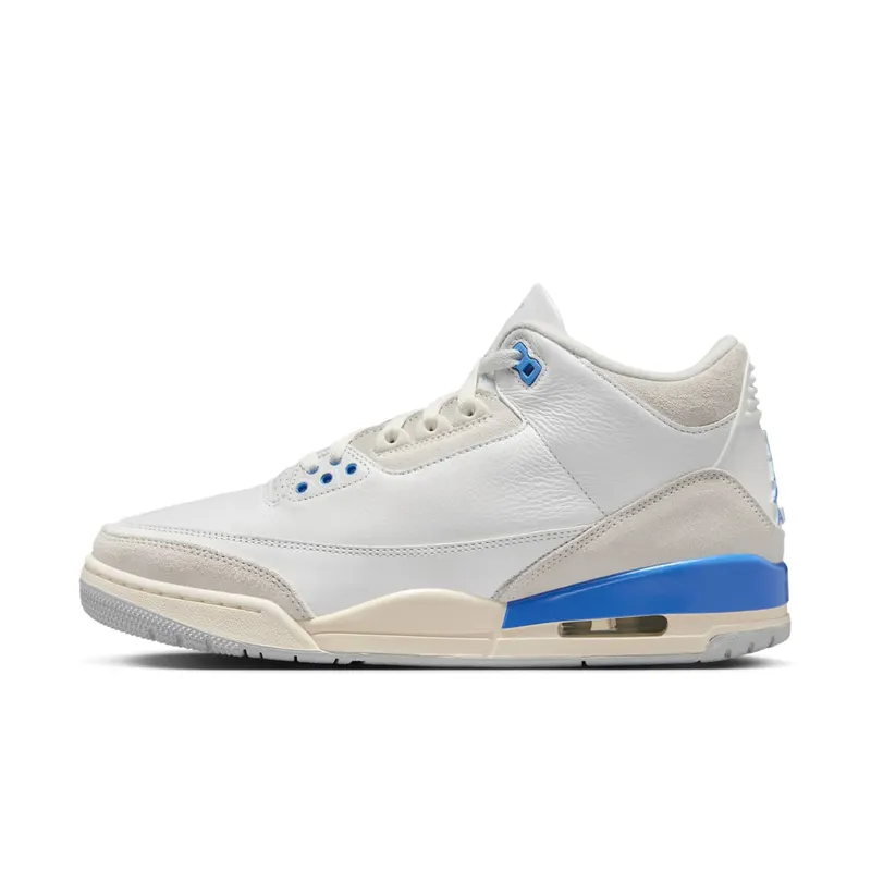 Air Jordan 3 “Lucky Shorts” “Summit White/Hydrogen Blue/Legend Blue/Photon Dust” | CT8532-101