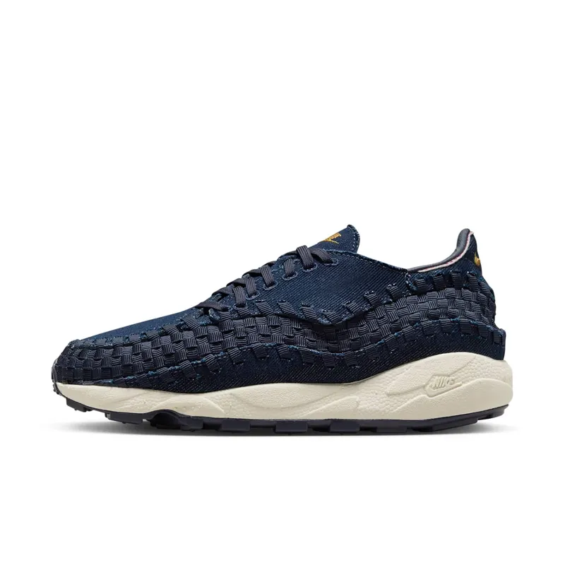 Nike Air Footscape Woven (denim) – HF1759-400 “Denim/Wheat Gold/Obsidian/Coconut Milk” | HF1759-400