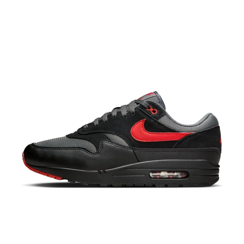 Nike Air Max 1 Essential (black / university red / iron grey) – FZ5808-008 “Black/Grey/Red” | FZ5808-008