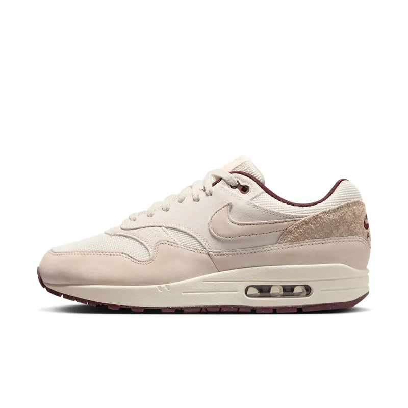 Nike Air Max 1 PRM “Burgundy Crush” (sail / light orewood brown / phantom) – HF8127-100 “Sail/Phantom/Burgundy Crush/Light Orewood Brown” | HF8127-100