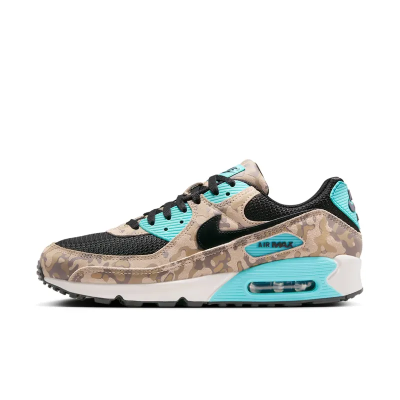 Nike Air Max 90 Premium Black University Gold Camo “Sanddrift/Black/Aurora Green/Khaki/Mink Brown/Parachute Beige” | IF1721-100