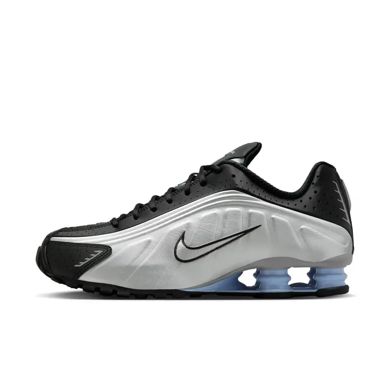 Nike Shox R4 (metallic silver / metallic silver / black) – HQ1988-004 “Metallic Silver/Black/Psychic Blue/Metallic Silver” | HQ1988-004